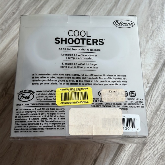 • NEW Fred cool shooters - silicone mold shot glass ice tray • - Picture 2 of 3